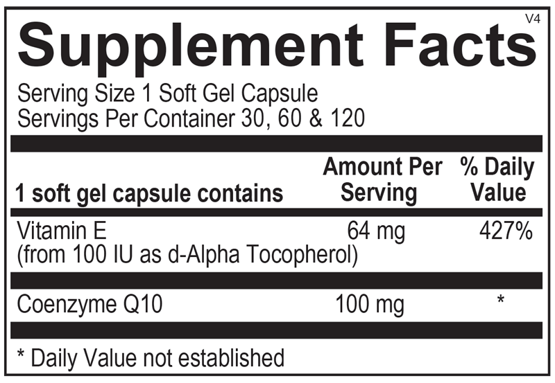 CoQ-10, 100mg, 120-count