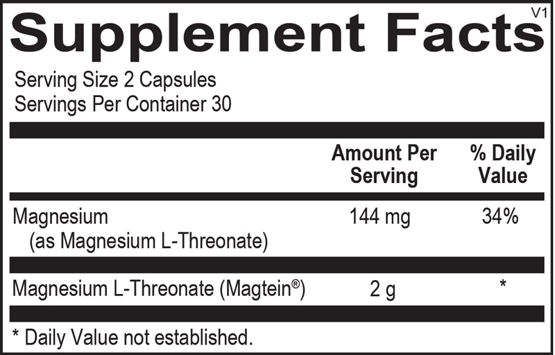 Mag Threonate Capsules 60 ct