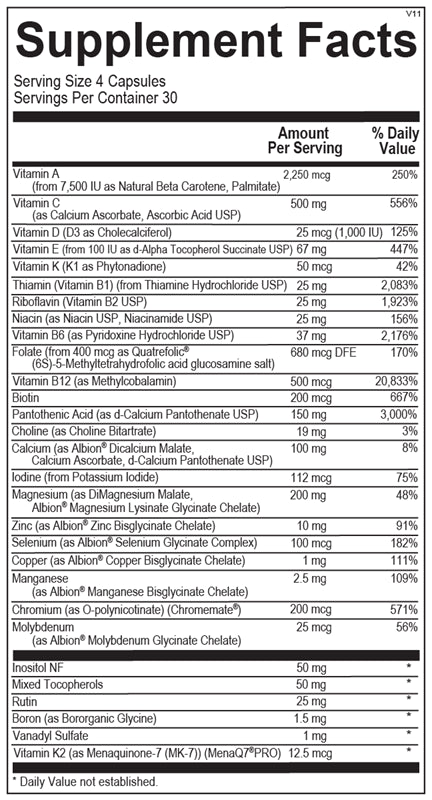 Alphabase w/o Iron 240 count (Daily Support)